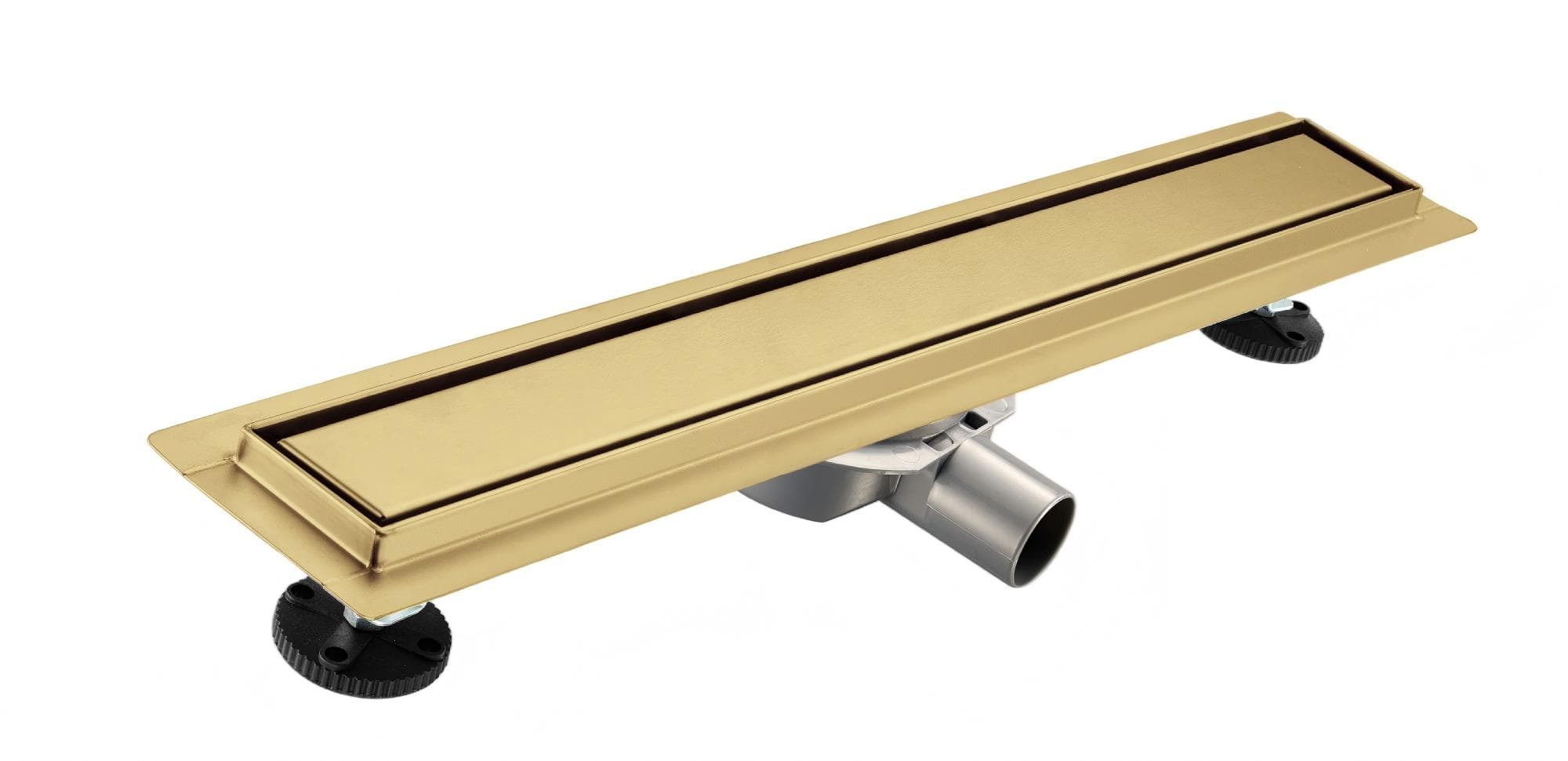 Shower Drain Brushed Gold Solid 800mm