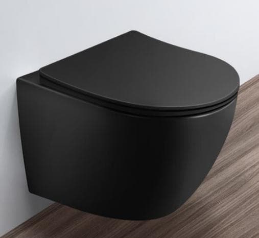 Curva Wall Hung Pan Black