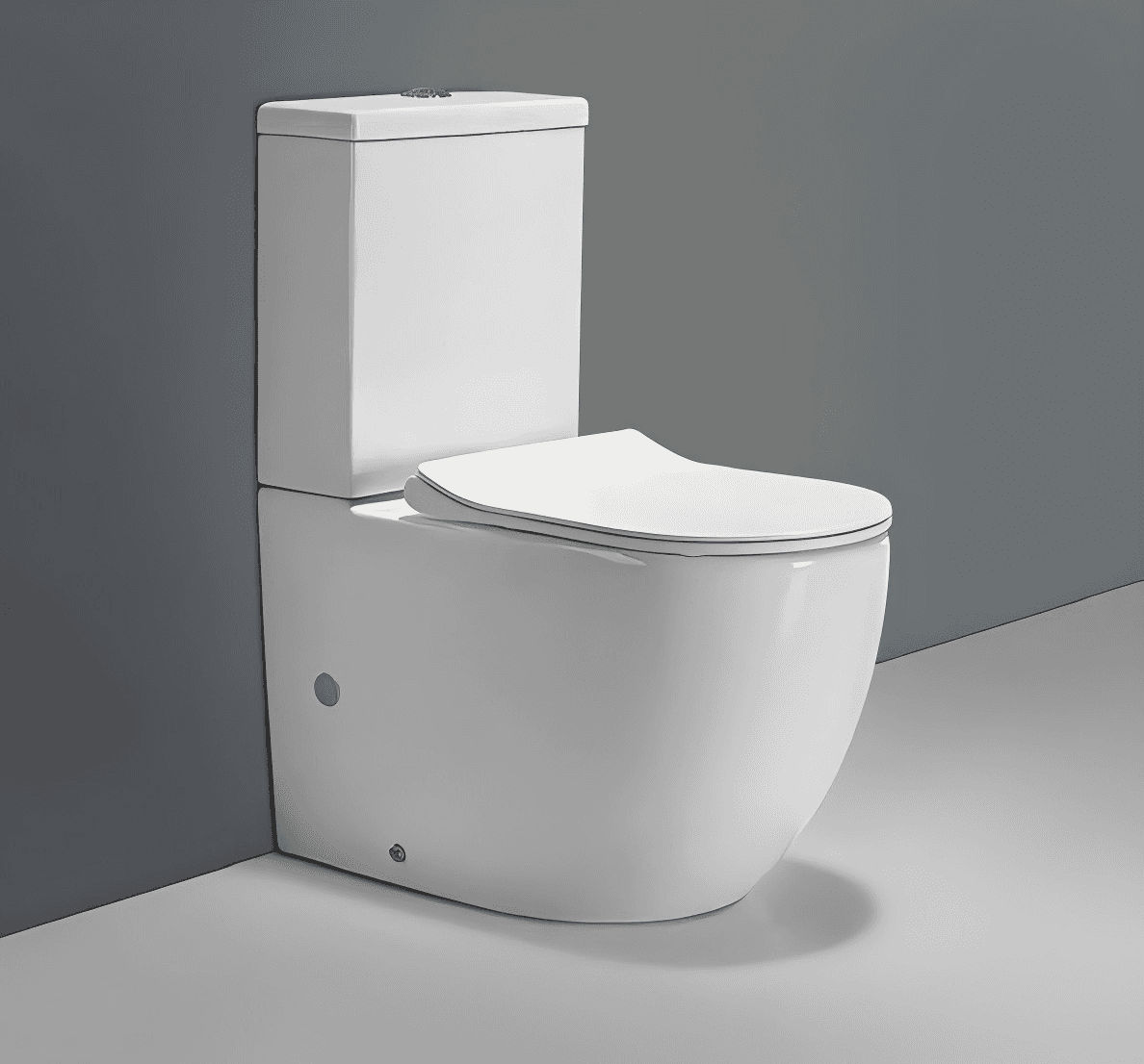 Apex White Toilet Set