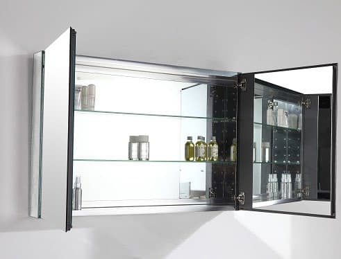 Qw Bathroom Mirror Cabinet 900mm