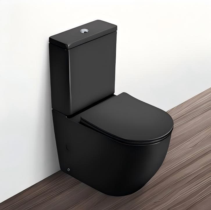 Apex Black Toilet Set