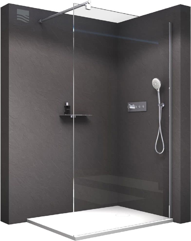 Clear Walk Shower Glass 1200mm