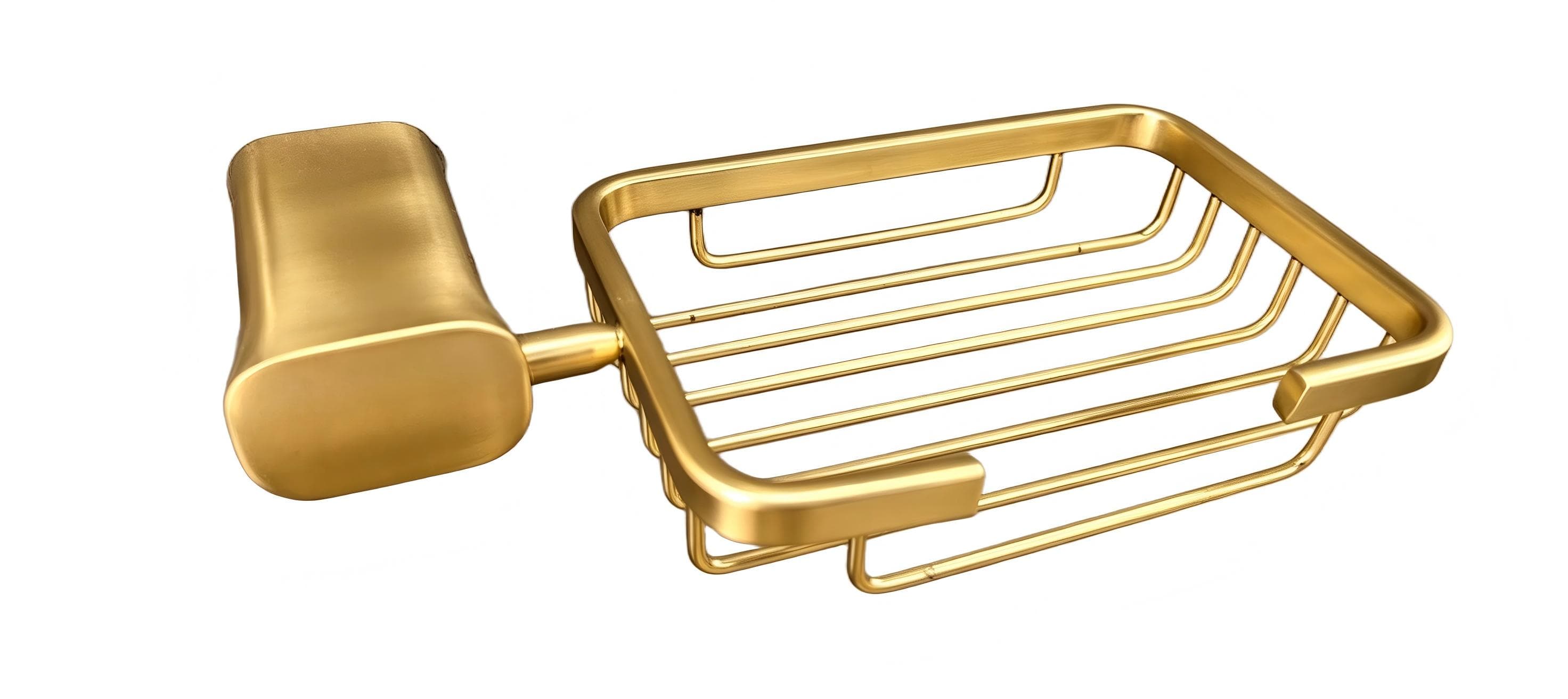 Brsuhed Gold Soap Basket