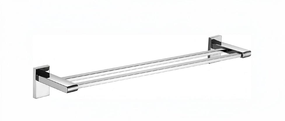 Double Towel Rack Chrome