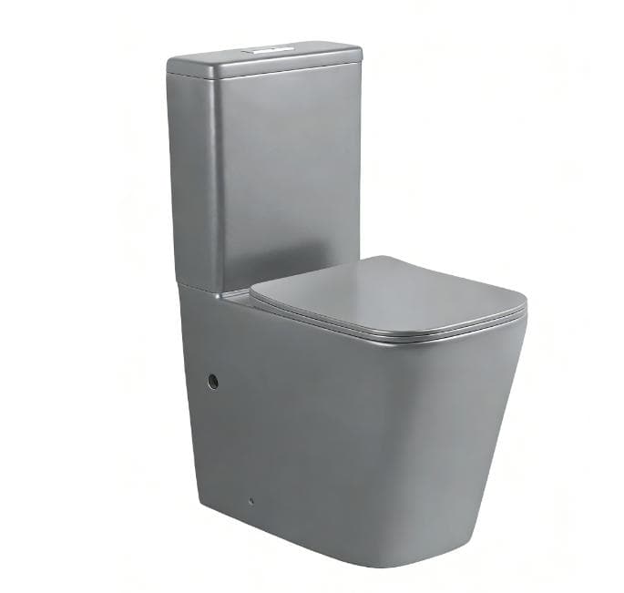 Aqua Grey Toilet Set