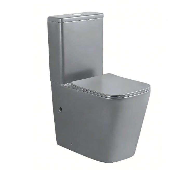 Aqua Grey Toilet Set