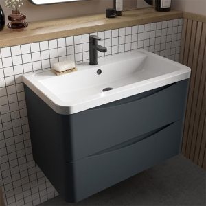 600mm Dreamer Grey basin and cabinet