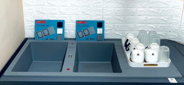 Black/grey Quart Kitchen sink