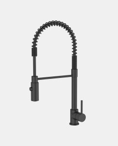 Luxus Black Single Lever Spring Type Kitchen Mixer